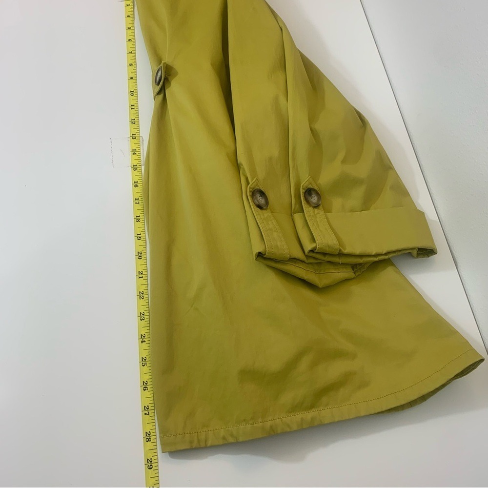 For Cynthia‎ Women's Mustard Hoodie Jacket Yellow Swing Sailor Trench Rain Coat - Picture 5 of 8